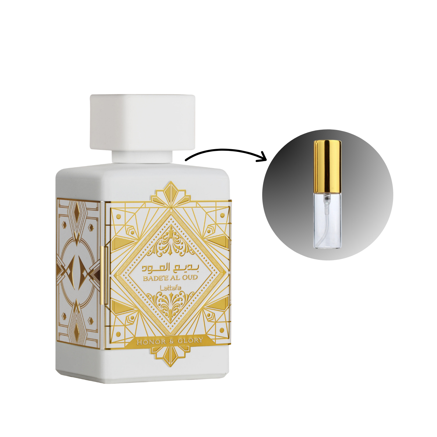 LATTAFA - Bade'e Al Oud Honor e Glory EDP - Decant